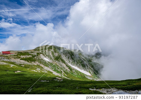 長野縣中央阿爾卑斯山的木曾駒岳 93197287