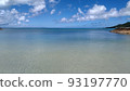Blue sea, sunny sky and white clouds in tropical Okinawa 93197770