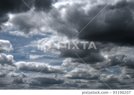 Cloudy skies in the north of the Netherlands. 93198207