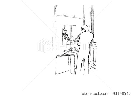 jazz, line drawing, trumpet 93198542