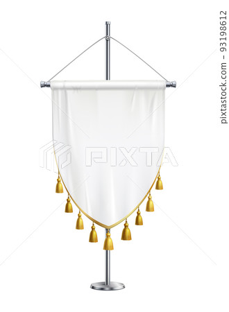 Realistic Pennant Illustration Realistic Pennant Illustration 93198612