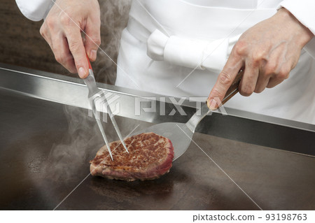 現場廚房牛排 93198763