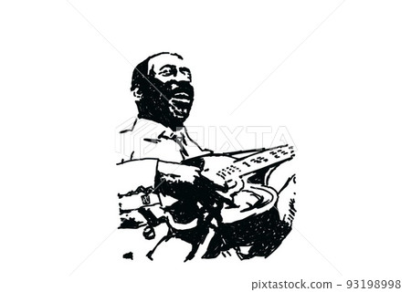 爵士樂，線條畫，吉他 93198998