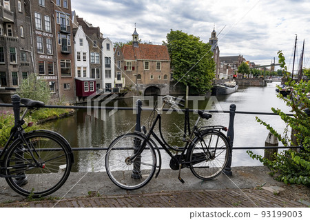 Historic Delfshaven waterfront in Rotterdam in the Netherlands 93199003