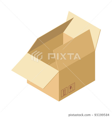 Isometric Box Illustration 93199584