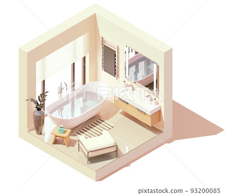 Vector isometric modern bathroom 93200085