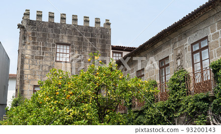 Orange trees square. Guimaraes, Portugal 93200143