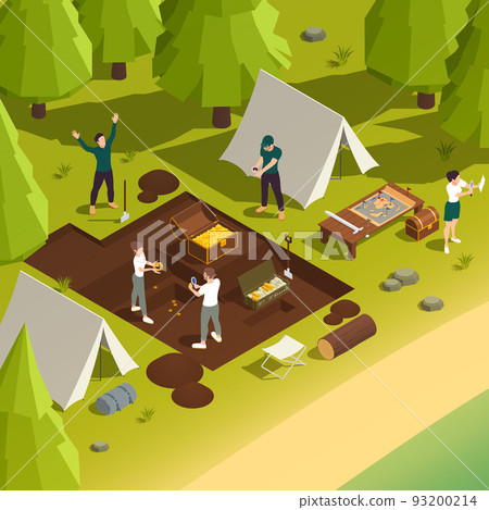 Treasure Hunt Isometric Treasure Hunt Isometric 93200214