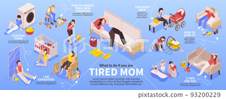 Isometric Tired Mom Concept 93200229