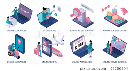 Online Services Isometric Compositions 93200304