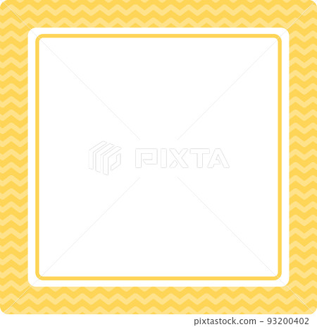 Square frame wavy background yellow 93200402
