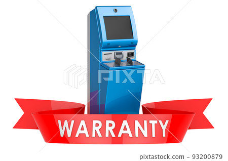 Financial services kiosk warranty, concept. 3D rendering Financial services kiosk warranty, concept. 3D rendering 93200879