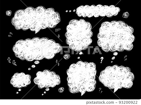 Various speech bubble set 93200922