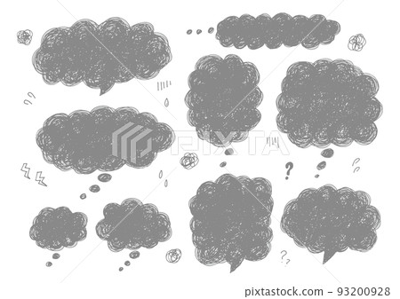 Various speech bubble set 93200928