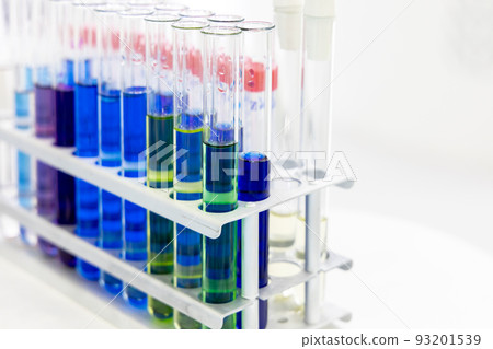 colorful test tubes in a chemical laboratory colorful test tubes in a chemical laboratory 93201539