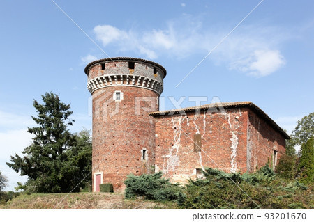 Medieval tower of Le Plantay in la Dombes region, France Medieval tower of Le Plantay in la Dombes region, France 93201670