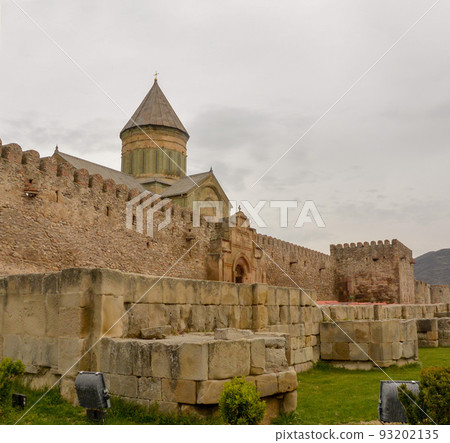 Svetitskhoveli Cathedral in Mtskheta, a UNESCO World Heritage Site in Georgia Svetitskhoveli Cathedral in Mtskheta, a UNESCO World Heritage Site in Georgia 93202135