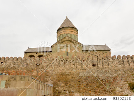 Svetitskhoveli Cathedral in Mtskheta, a UNESCO World Heritage Site in Georgia Svetitskhoveli Cathedral in Mtskheta, a UNESCO World Heritage Site in Georgia 93202138