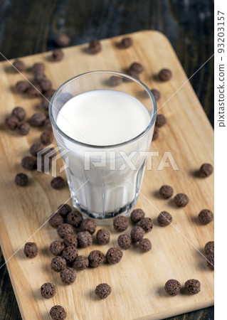 chocolate balls are used as a dry breakfast with the addition of milk or yogurt chocolate balls are used as a dry breakfast with the addition of milk or yogurt 93203157