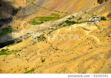 The northernmost unexplored region of India, Rinshe Monastery in the Zanskar region 93203501