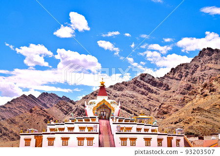 The northernmost unexplored region of India, the pagoda of Hemis, Ladakh 93203507