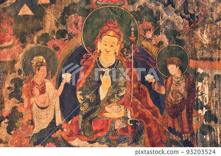 印度最未被探索的地區拉達克的 Chemre 修道院內的壁畫 印度最未被探索的地區拉達克的 Chemre 修道院內的壁畫 93203524