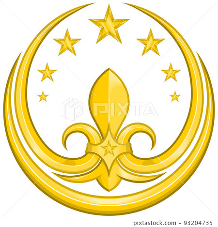 Middle ages heraldic symbol vector design Middle ages heraldic symbol vector design 93204735