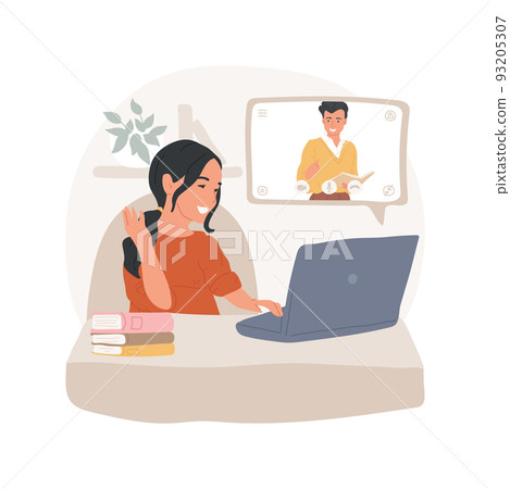 Online peer tutoring isolated cartoon vector... - Stock Illustration  [93205307] - PIXTA