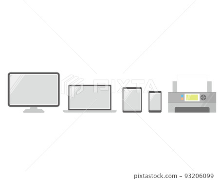PC smartphone tablet vector illustration PC smartphone tablet vector illustration 93206099