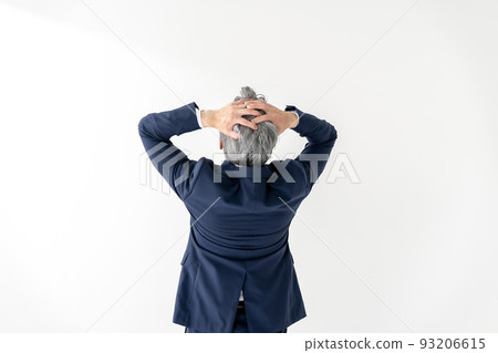 商務男士白背 93206615