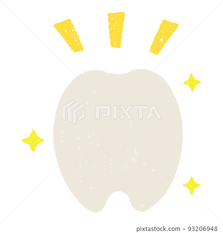 hand painted healthy teeth 93206948