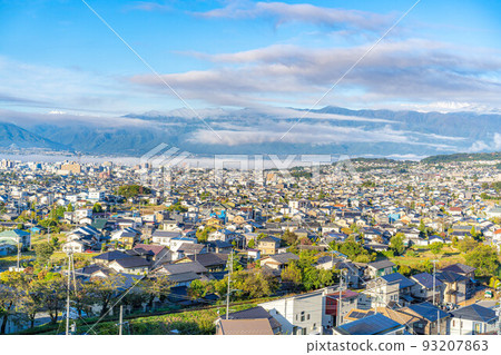 【秋季素材】松本平和雲海【長野縣】 93207863