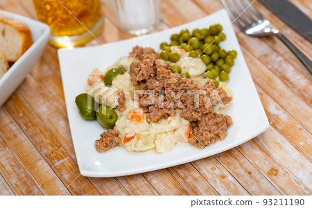 Spanish salad called Ensalada rusa 93211190