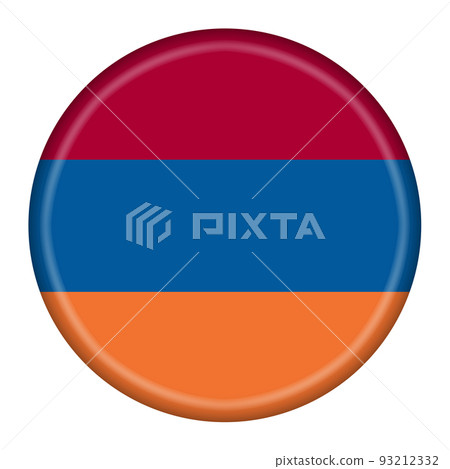 Armenia flag button 3d illustration with clipping path Armenia flag button 3d illustration with clipping path 93212332