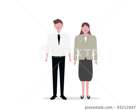 Businessman and business woman standing male and female office workers transparent background png illustration Businessman and business woman standing male and female office workers transparent background png illustration 93212847