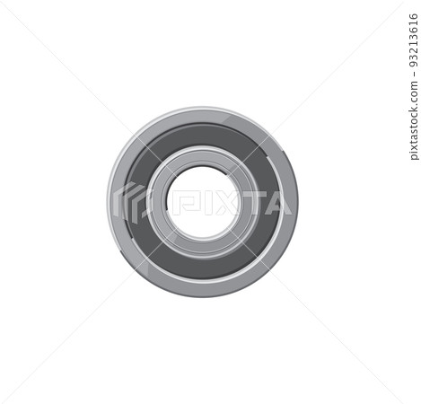 Gasket metal ring vehicle spare part isolated icon. Vector metal ring gasket, mechanical seal to prevent leakage of object under compression. Metallic industrial joint or flange, vehicle spare part Gasket metal ring vehicle spare part isolated icon. Vector metal ring gasket, mechanical seal to prevent leakage of object under compression. Metallic industrial joint or flange, vehicle spare part 93213616