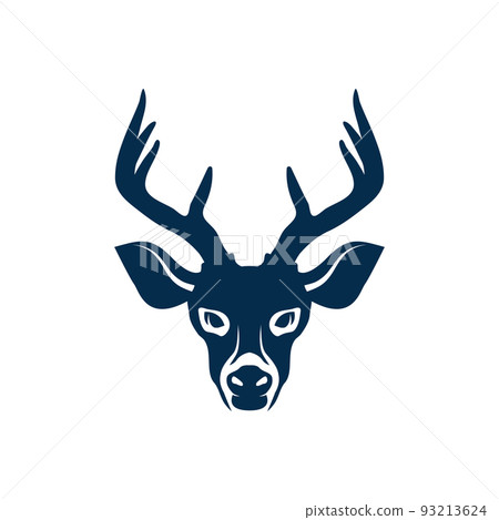 Deer wild animal with antlers isolated hand drawn portrait. Vector north stag-deer with antlers, horned mammal muzzle. Reindeer, elk or buck trophy, head of wildlife creature with wavy horns Deer wild animal with antlers isolated hand drawn portrait. Vector north stag-deer with antlers, horned mammal muzzle. Reindeer, elk or buck trophy, head of wildlife creature with wavy horns 93213624