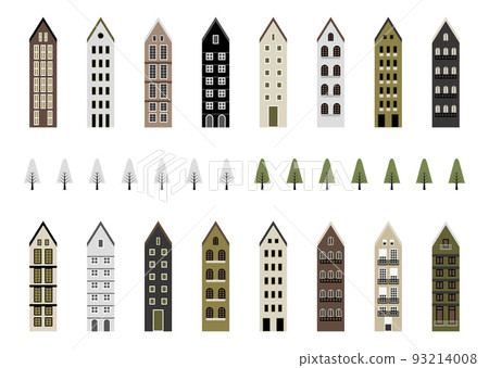 歐式建築插畫 93214008