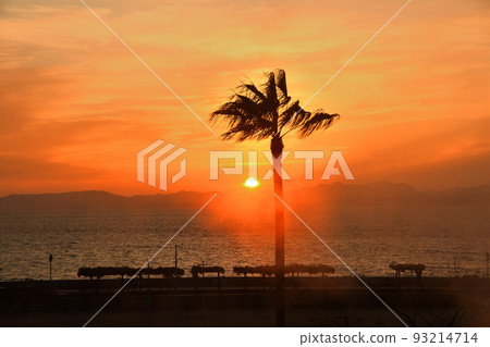 Obama sunset Obama sunset 93214714