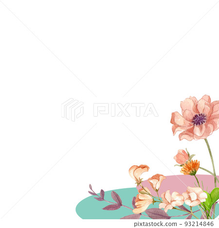 FLower herb garden frame watercolor png FLower herb garden frame watercolor png 93214846
