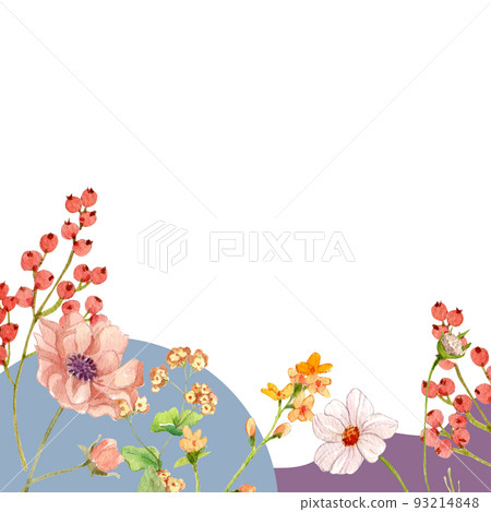 FLower herb garden frame watercolor png FLower herb garden frame watercolor png 93214848