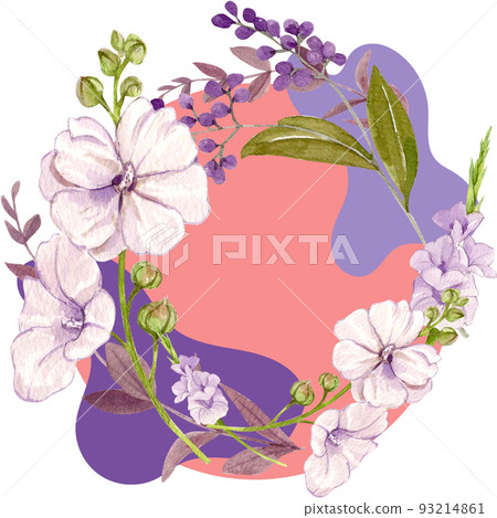 Flower herb watercolor png 93214861