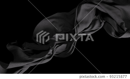 Cool black cloth background material. for luxury design 93215877
