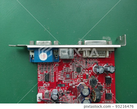Retro computer motherboard with microcircuits Retro computer motherboard with microcircuits 93216476