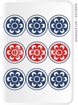 nine mahjong tiles 93216970