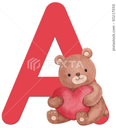 Animal love huf alphabet A-Z watercolor png Animal love huf alphabet A-Z watercolor png 93217050