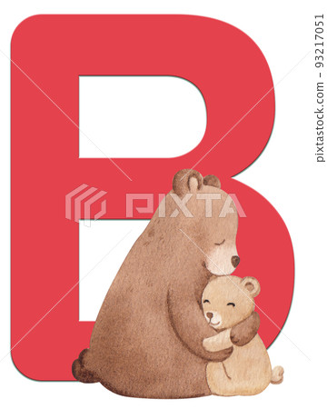 Animal love huf alphabet A-Z watercolor png Animal love huf alphabet A-Z watercolor png 93217051