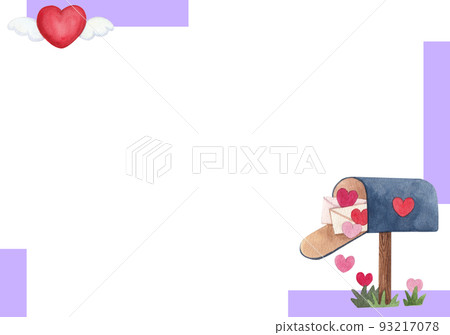Animal big love hug frame watercolor png 93217078