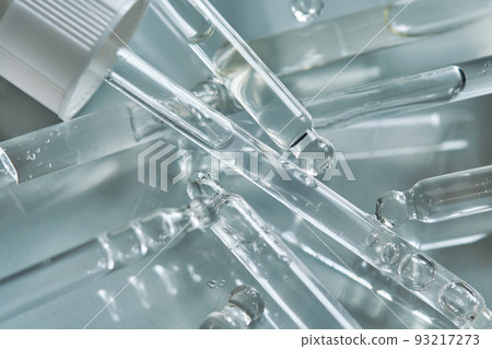 There are a lot of pipettes from cosmetics in one photo. There are a lot of pipettes from cosmetics in one photo. 93217273