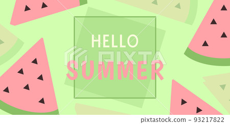 Hello summer. Background with watermelons. Hello summer. Background with watermelons. 93217822